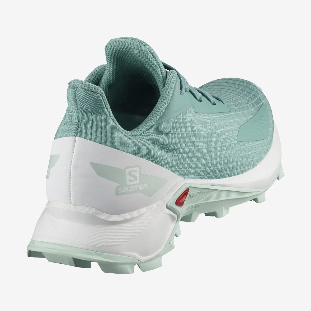 Kids' Salomon ALPHACROSS BLAST Trail Running Shoes White | TLDC-31890