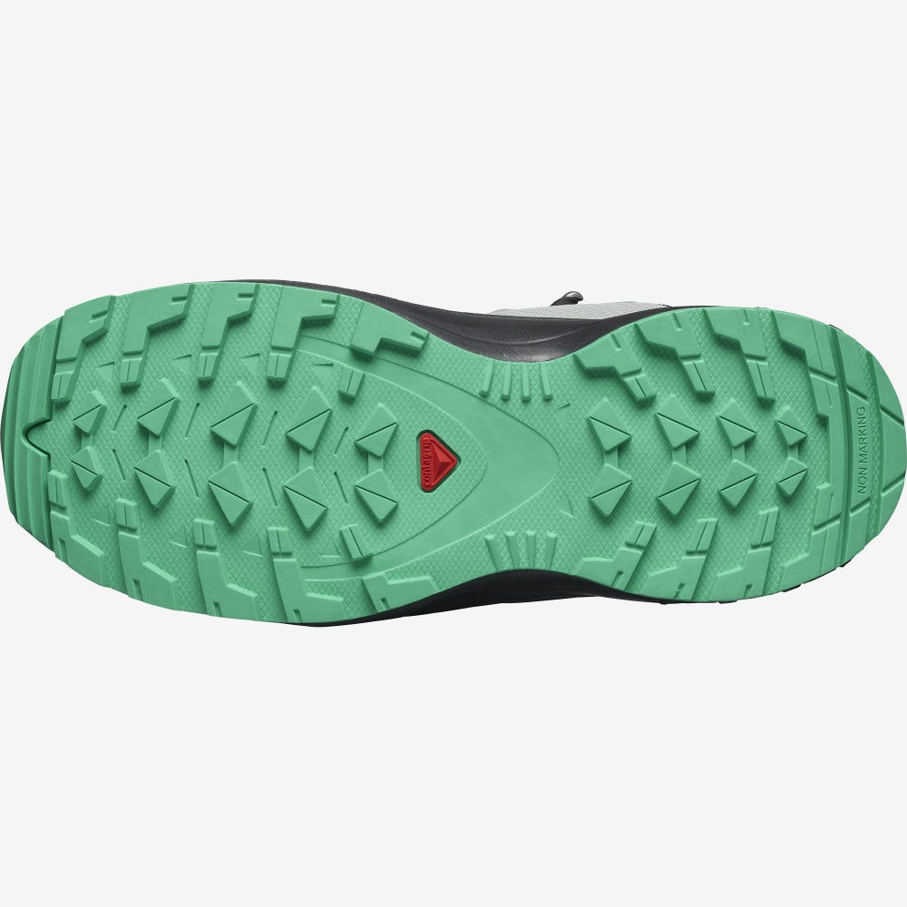Kids' Salomon OUTWARD CLIMASALOMON™ WATERPROOF Hiking Boots Light Turquoise/Grey/Mint | OPAN-78543