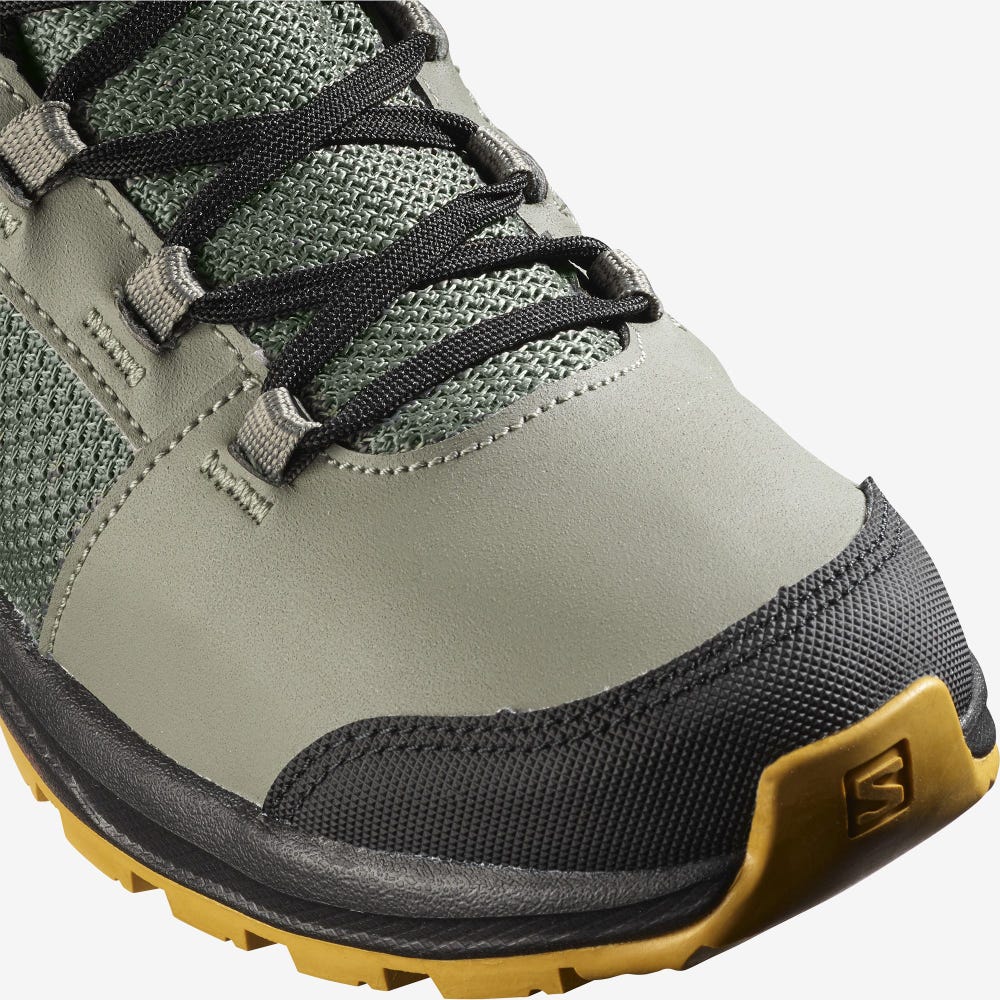 Kids' Salomon OUTWARD CLIMASALOMON™ WATERPROOF Hiking Boots Grey/Black | RDUV-07165