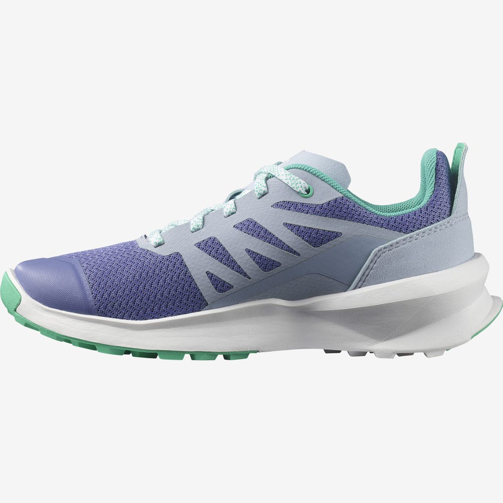 Kids' Salomon PATROL Trail Running Shoes Blue/Mint | AFCL-48219