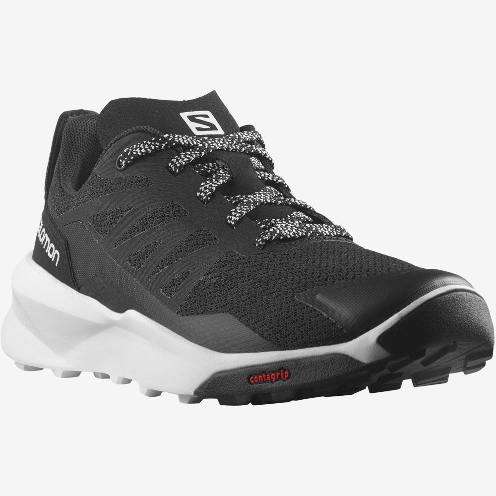 Kids' Salomon PATROL Trail Running Shoes Black/White | VMRP-48726