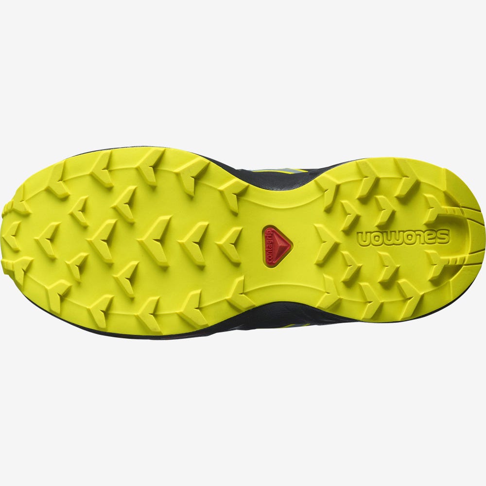 Kids' Salomon SPEEDCROSS Trail Running Shoes Black | FVBJ-75264