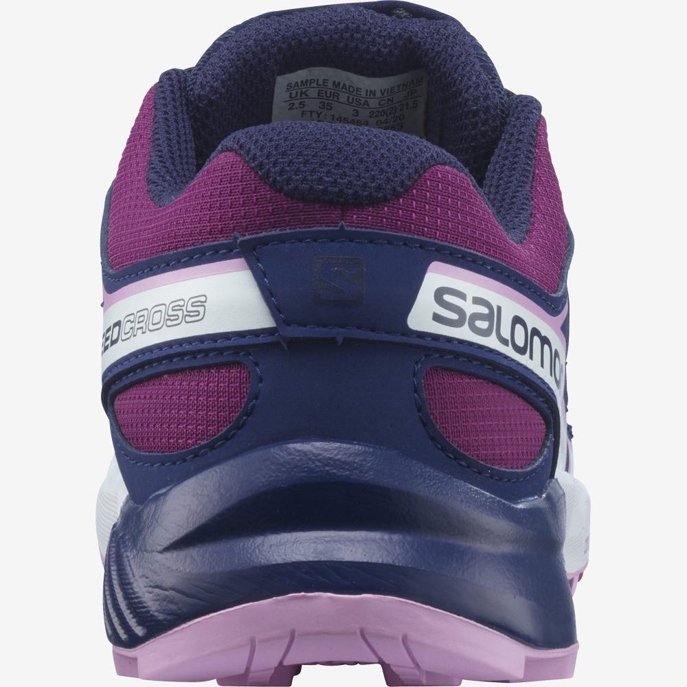 Kids' Salomon SPEEDCROSS Trail Running Shoes Black | SUPE-37924