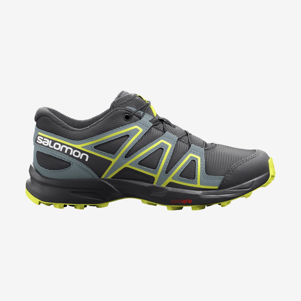 Kids' Salomon SPEEDCROSS Trail Running Shoes Purple/Blue/Purple | TOEJ-85273