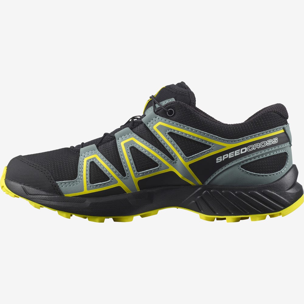 Kids' Salomon SPEEDCROSS Trail Running Shoes Purple/Blue/Purple | TOEJ-85273