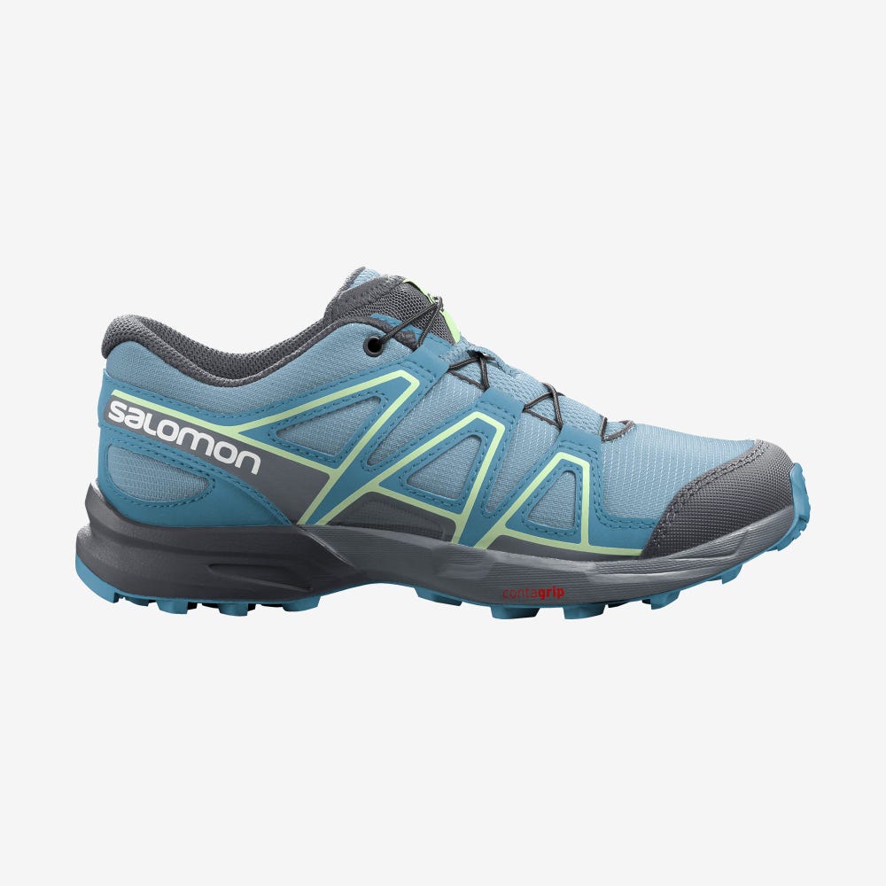 Kids' Salomon SPEEDCROSS Trail Running Shoes Blue | VJUH-40873