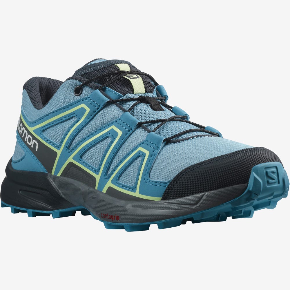 Kids' Salomon SPEEDCROSS Trail Running Shoes Blue | VJUH-40873