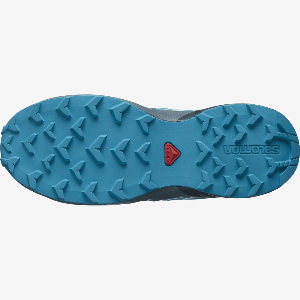 Kids' Salomon SPEEDCROSS Trail Running Shoes Blue | VJUH-40873