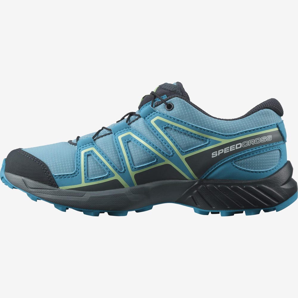 Kids' Salomon SPEEDCROSS Trail Running Shoes Blue | VJUH-40873