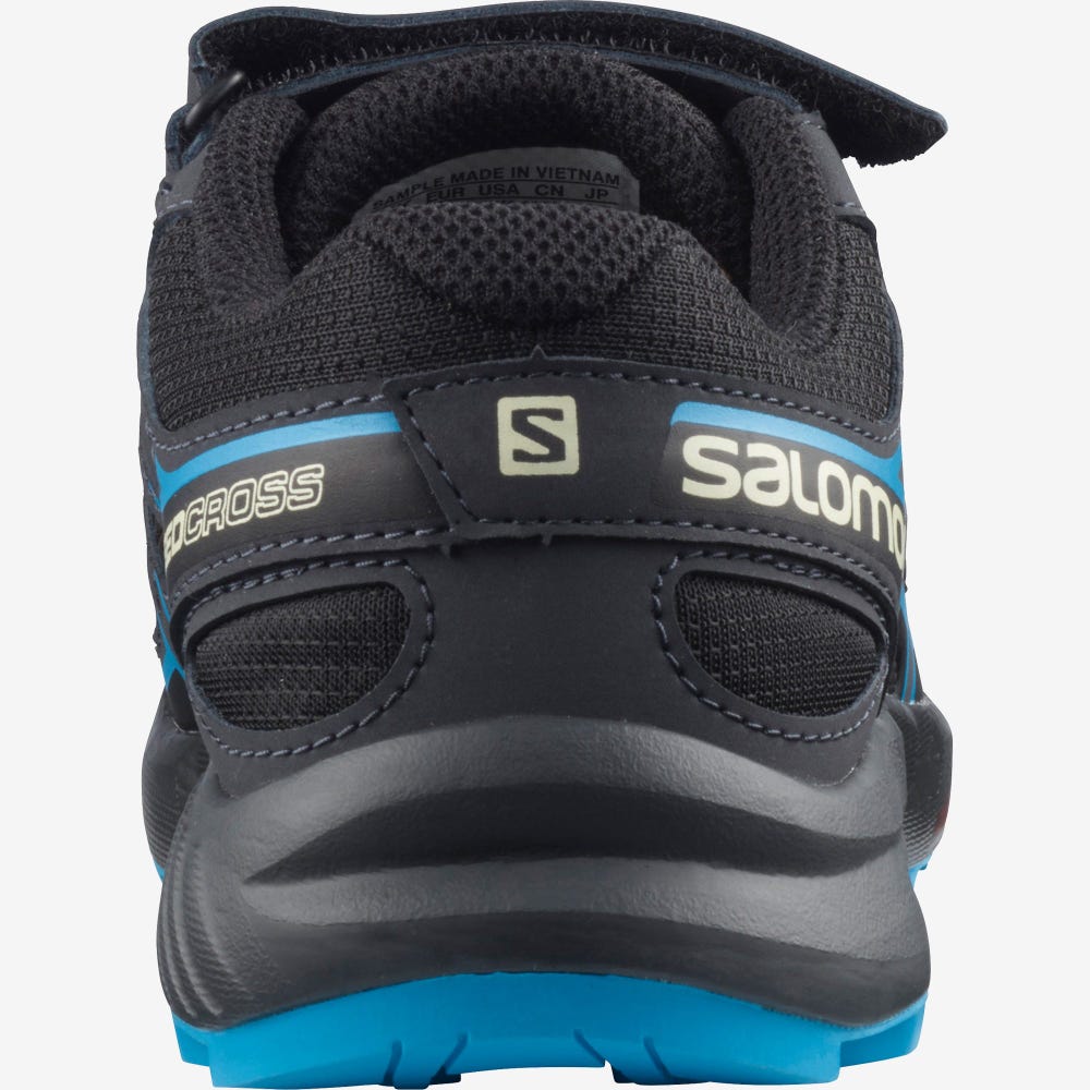 Kids' Salomon SPEEDCROSS Trail Running Shoes Black | YJTW-78610