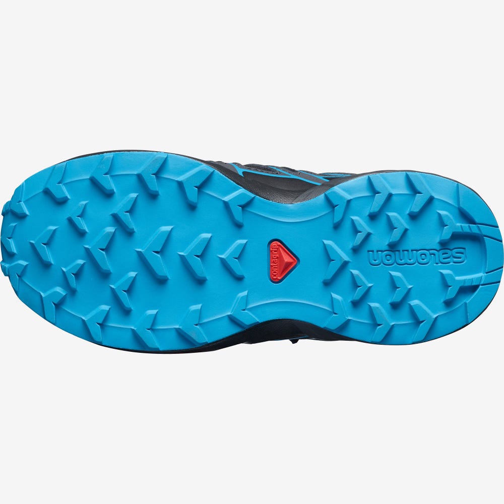 Kids' Salomon SPEEDCROSS Trail Running Shoes Black | YJTW-78610
