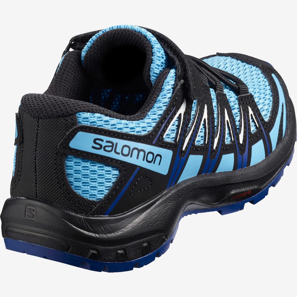 Kids' Salomon XA PRO 3D K Hiking Boots Blue Indigo/Blue/Turquoise | BUFT-80439