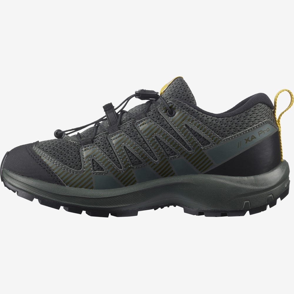 Kids' Salomon XA PRO V8 Hiking Boots Black | IMJW-30157