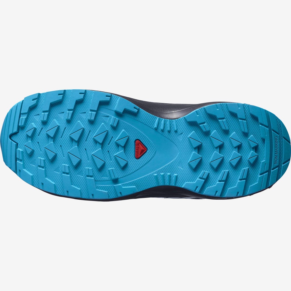 Kids' Salomon XA PRO V8 MID CLIMASALOMON™ WATERPROOF Trail Running Shoes Black | QLFC-15342