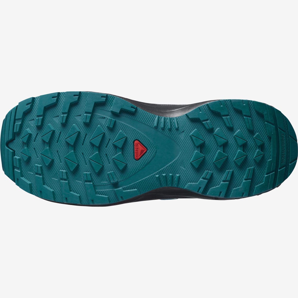 Kids' Salomon XA PRO V8 Trail Running Shoes Blue/Black | FPOK-36978