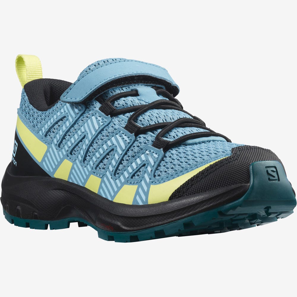 Kids' Salomon XA PRO V8 Trail Running Shoes Blue/Black | RFPL-68904