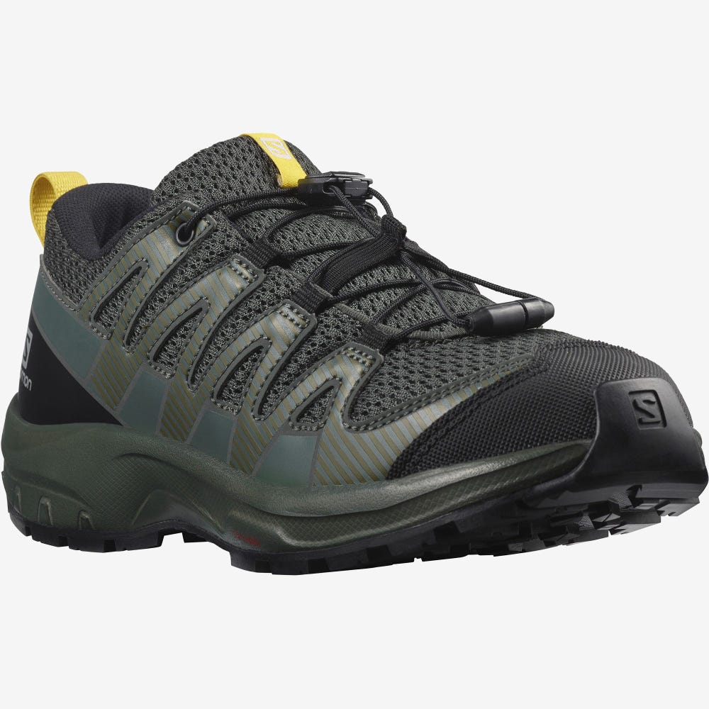 Kids' Salomon XA PRO V8 Trail Running Shoes Black | VGMT-39486