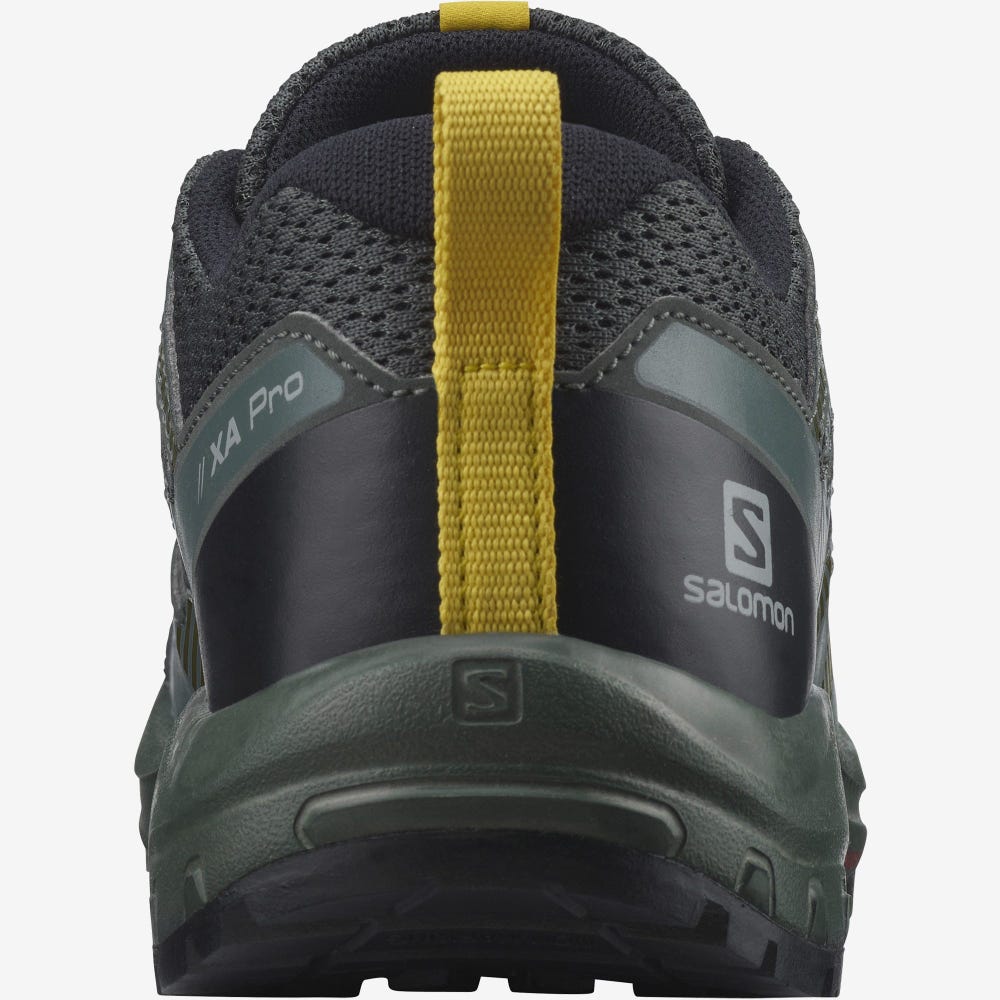 Kids' Salomon XA PRO V8 Trail Running Shoes Black | VGMT-39486