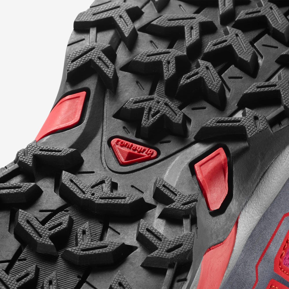 Kids' Salomon X-ULTRA MID GORE-TEX Hiking Boots Red/Light | CZEI-74290