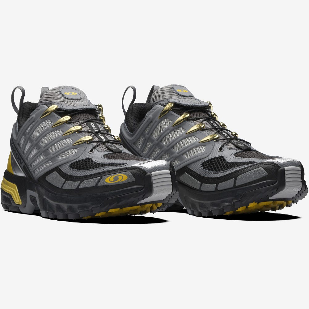 Men's Salomon ACS PRO ADVANCED Sneakers Grey/Black | UOEB-24931