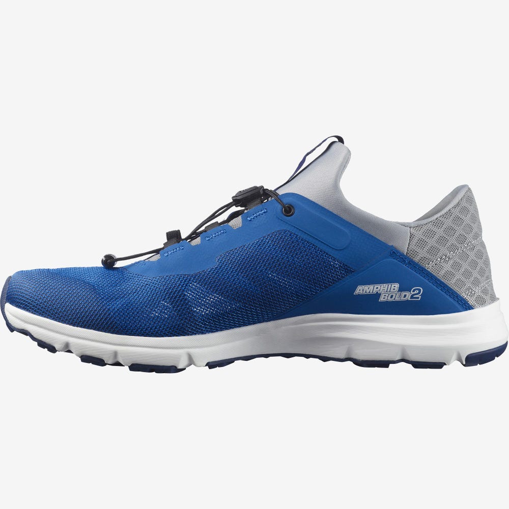 Men's Salomon AMPHIB BOLD 2 Sandals Blue | MTYF-67153
