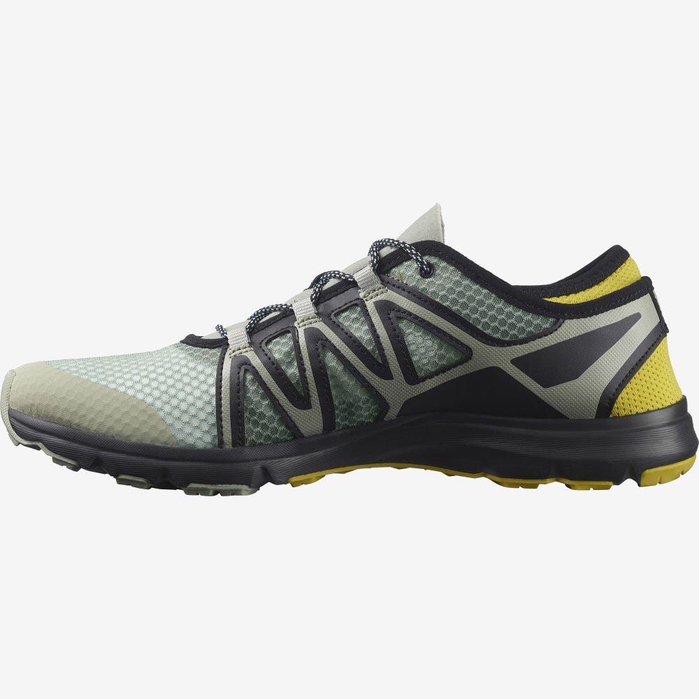 Men's Salomon CROSSAMPHIBIAN SWIFT 2 Sandals Green/Black | LMAD-70859