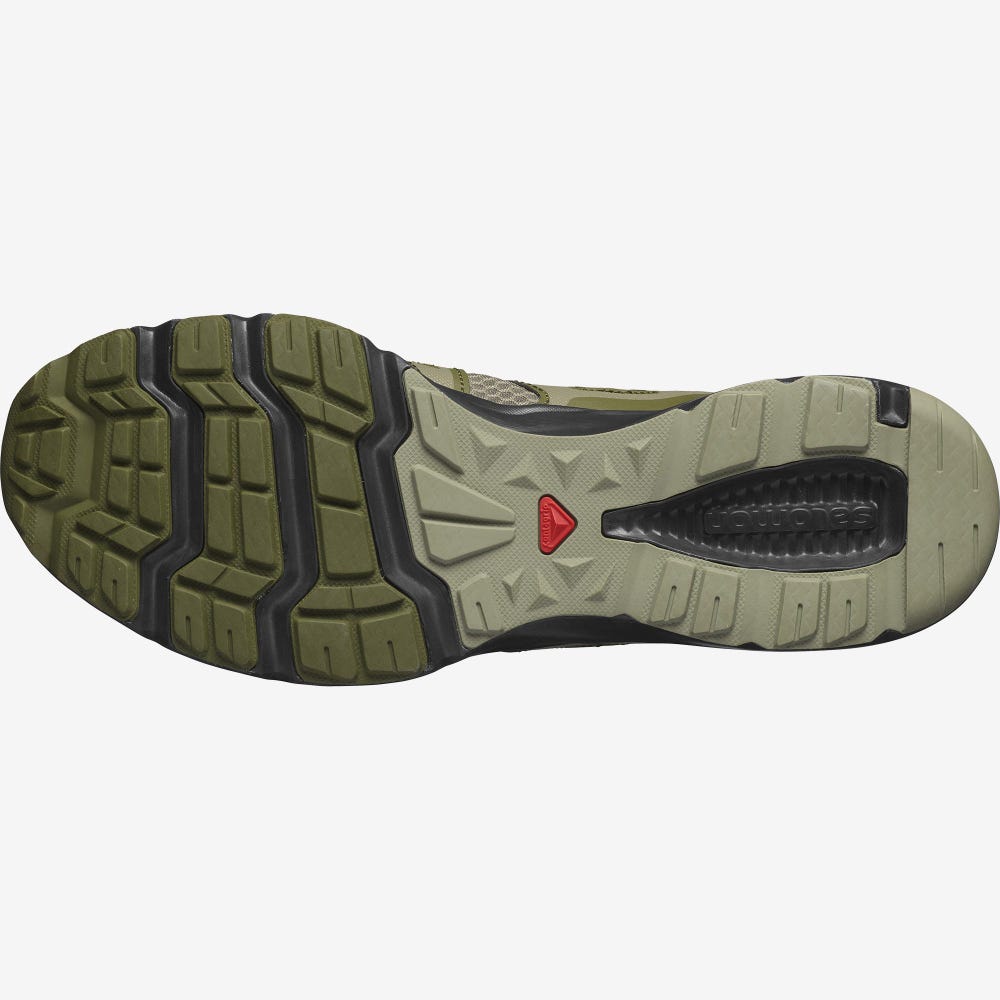 Men's Salomon CROSSAMPHIBIAN SWIFT 2 Sandals Olive/Black | RPDT-09346