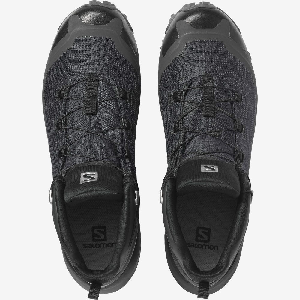Men's Salomon CROSS HIKE MID GORE-TEX Hiking Boots Black | GYMD-36190