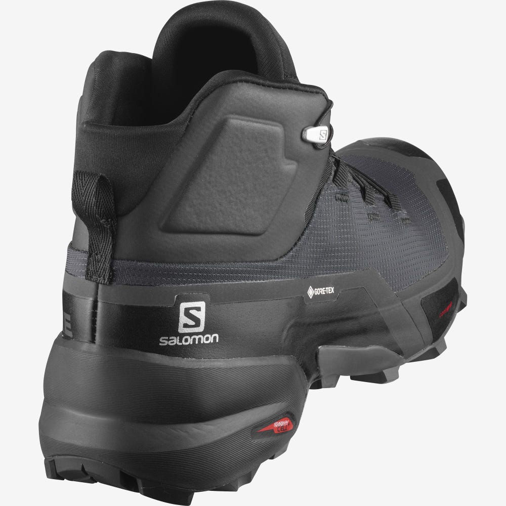 Men's Salomon CROSS HIKE MID GORE-TEX Hiking Boots Black | GYMD-36190