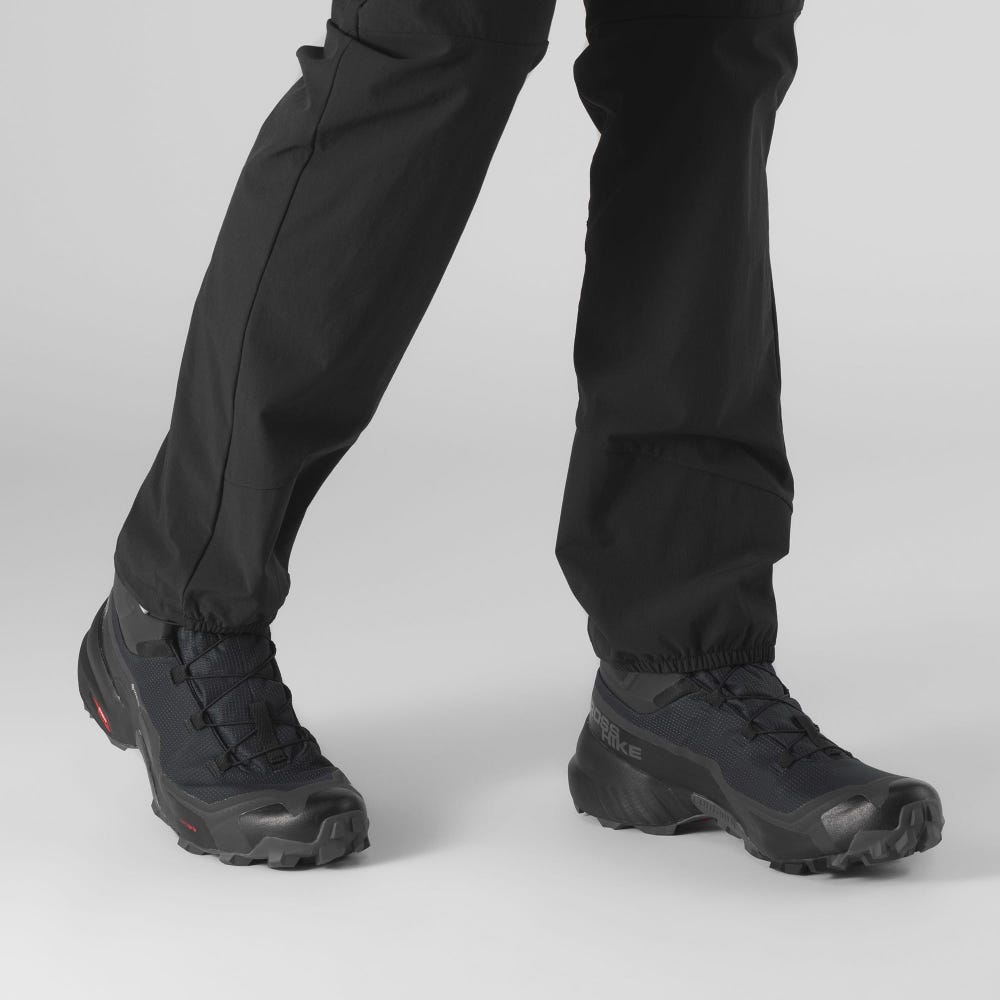 Men's Salomon CROSS HIKE MID GORE-TEX Hiking Boots Black | GYMD-36190