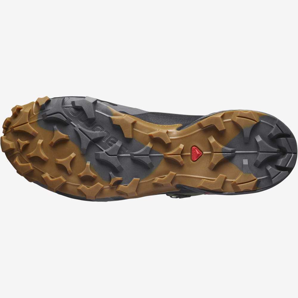 Men's Salomon CROSS HIKE MID GORE-TEX Hiking Boots Olive | HKDP-18973