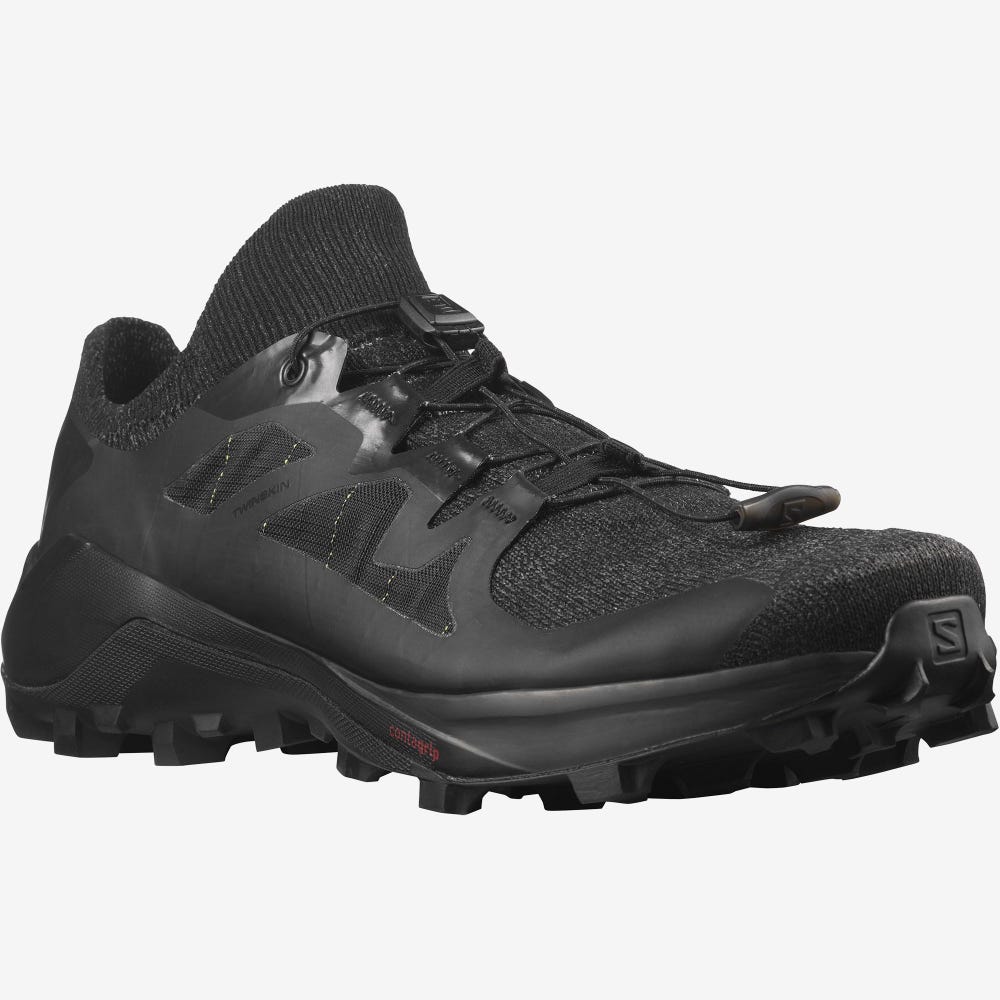 Men's Salomon CROSS PRO 2 Trail Running Shoes Black | UOCA-09635