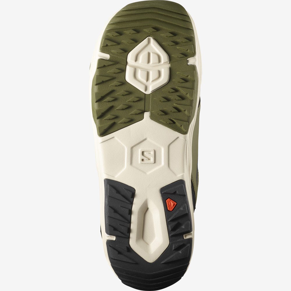 Men's Salomon DIALOGUE DUAL BOA Snowboard Boots Olive/Black | DKRL-46790