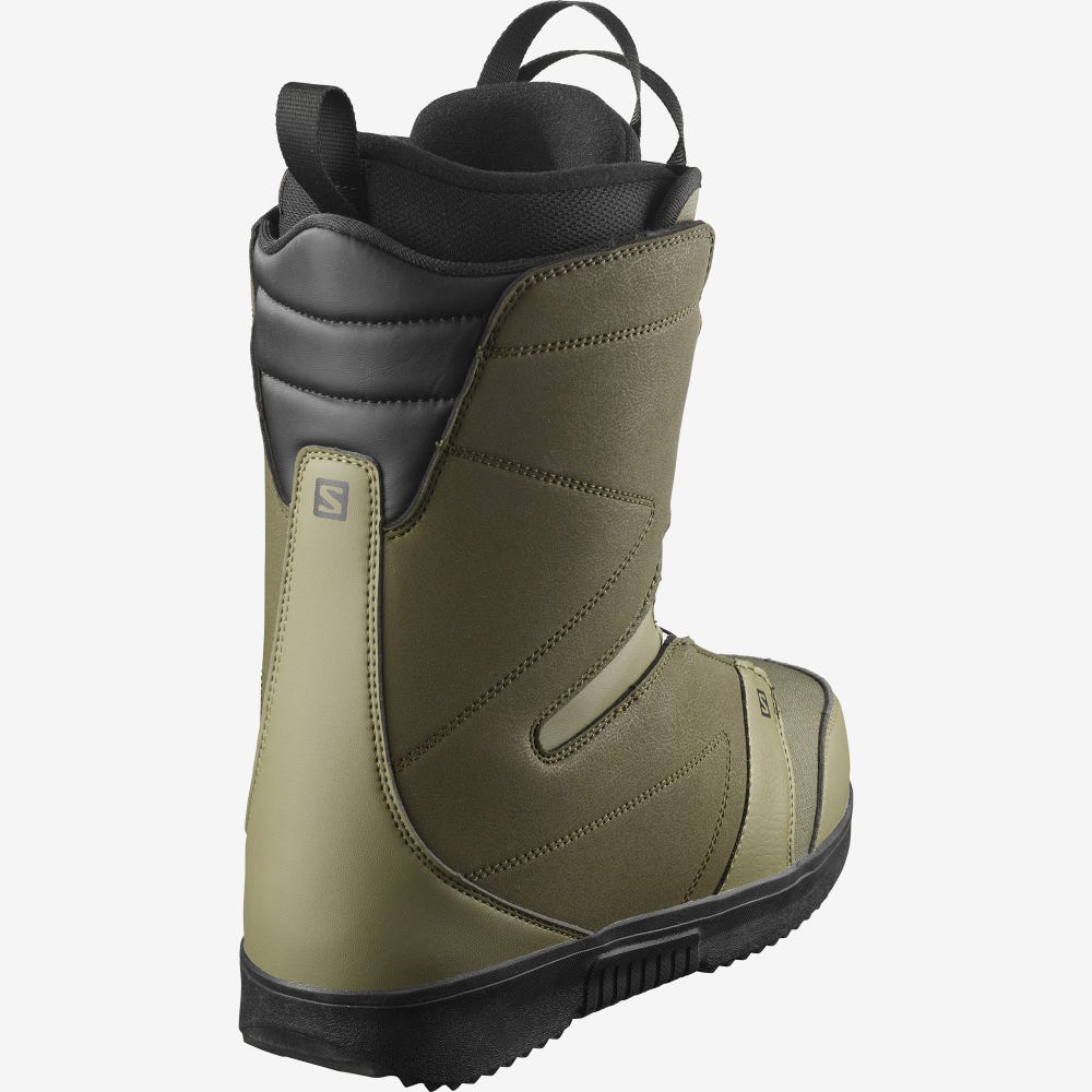 Men's Salomon FACTION BOA Snowboard Boots Olive/Black | JTPF-09154