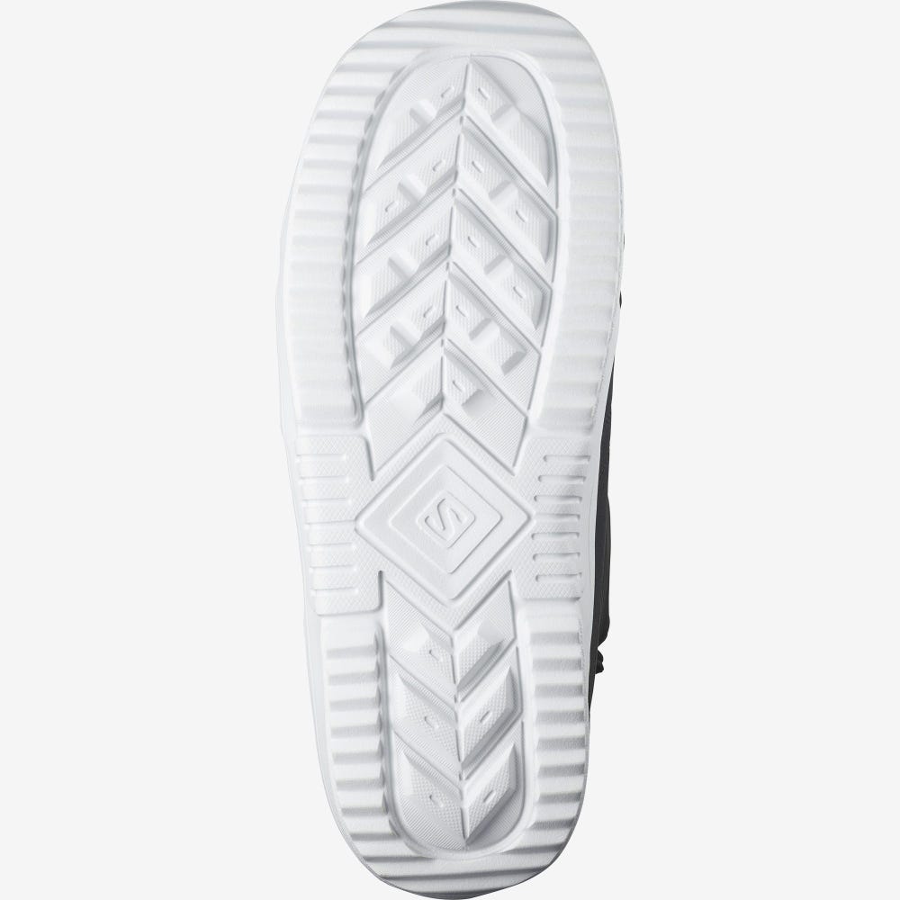 Men's Salomon FACTION Snowboard Boots Black/White/Black | UNMR-09265