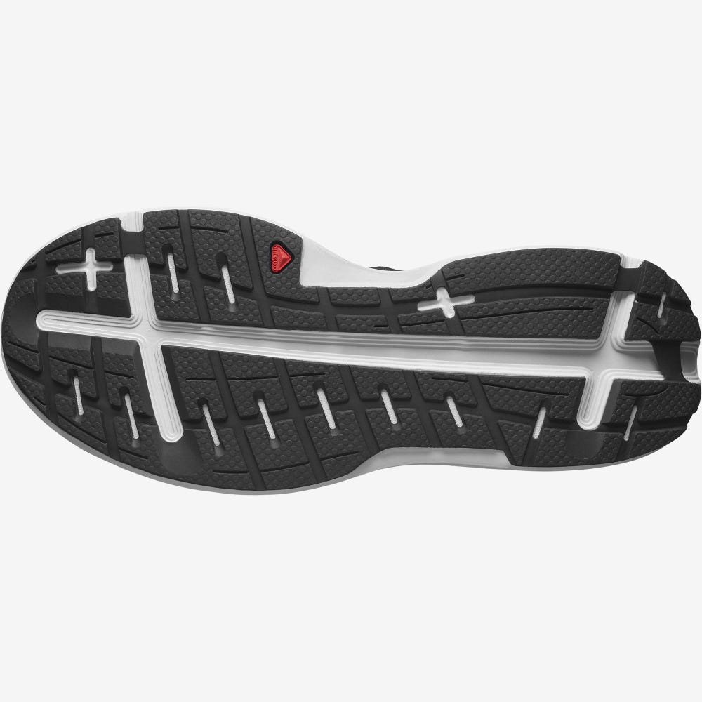 Men's Salomon GLIDE MAX Running Shoes Black/White | VAWK-58194
