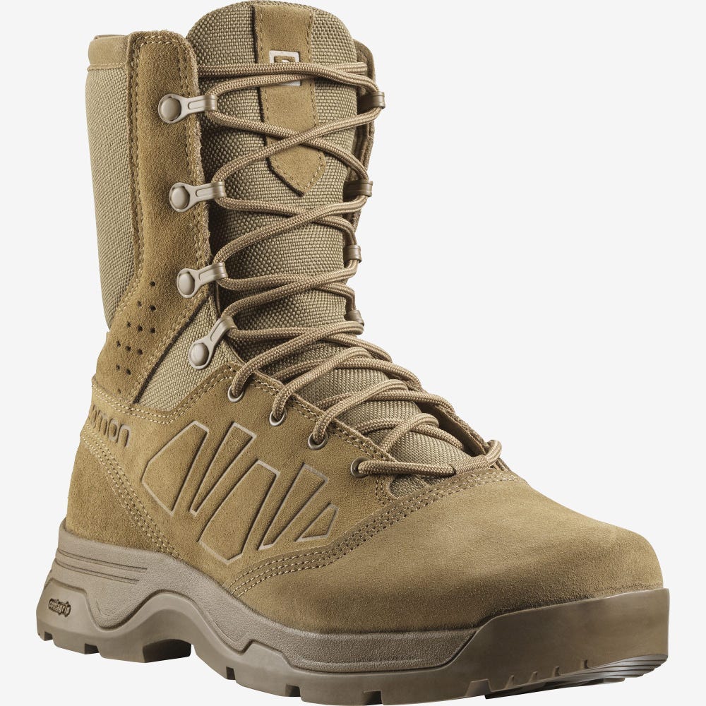 Men's Salomon GUARDIAN Tactical Boots Brown | HBEZ-20138