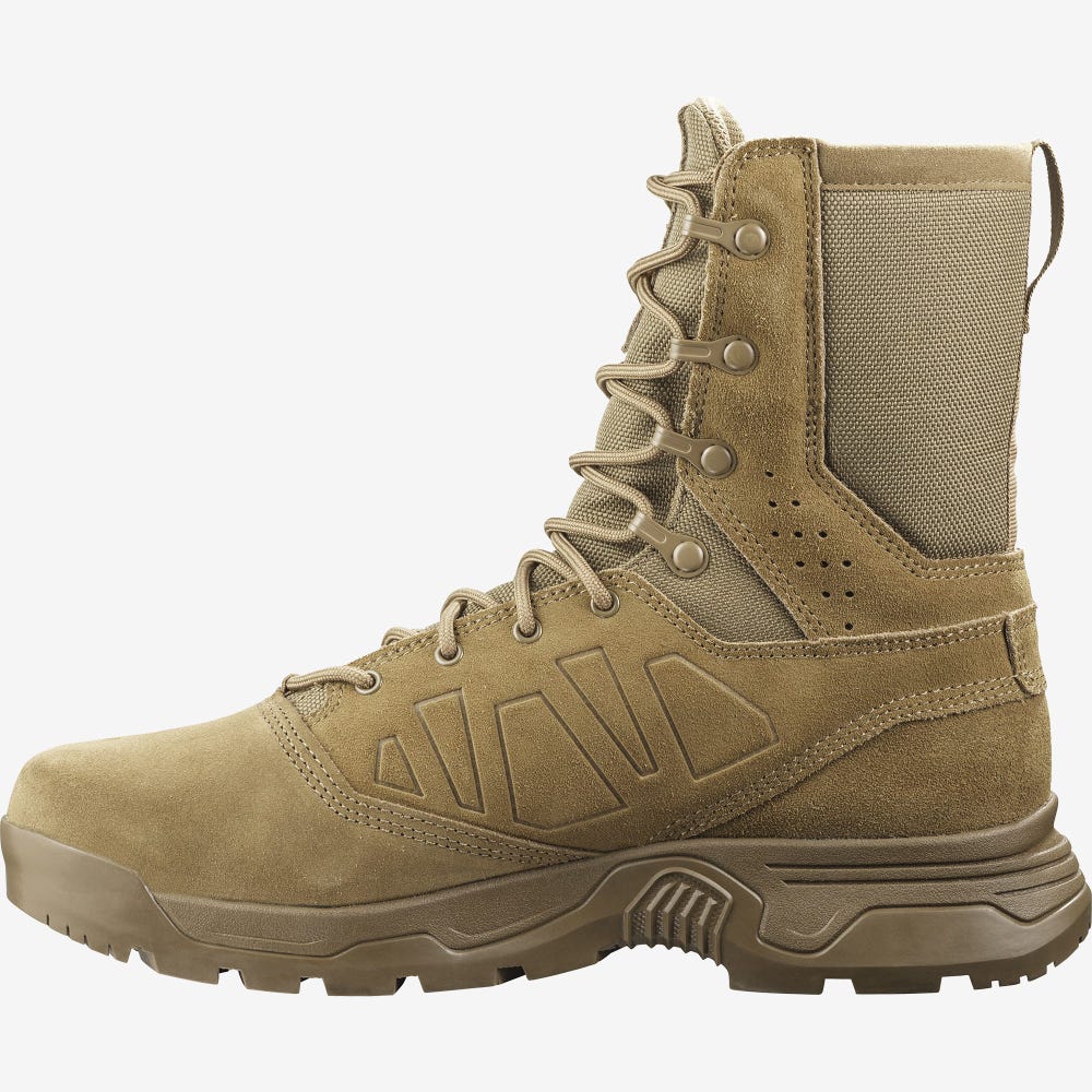 Men's Salomon GUARDIAN Tactical Boots Brown | HBEZ-20138