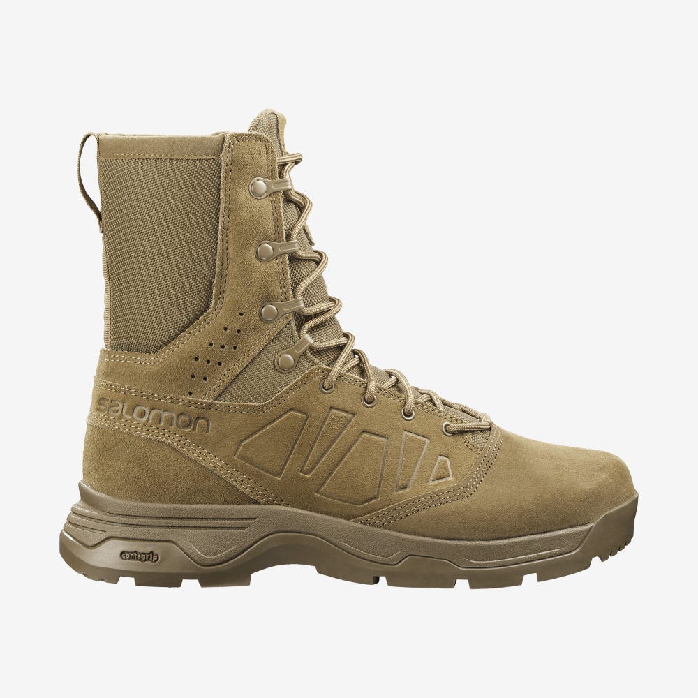 Men\'s Salomon GUARDIAN Tactical Boots Brown | HBEZ-20138