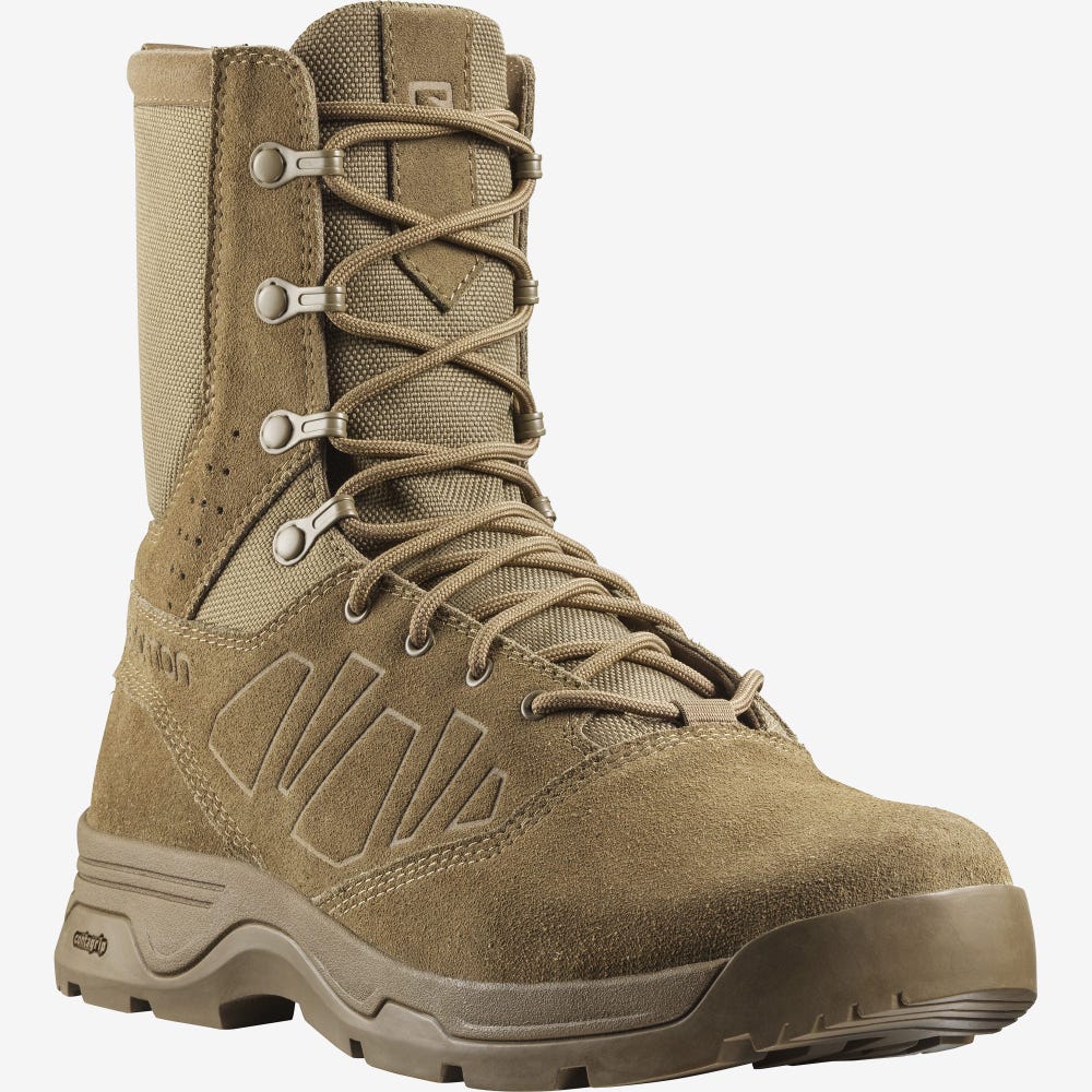 Men's Salomon GUARDIAN WIDE Tactical Boots Brown | WYFT-68912