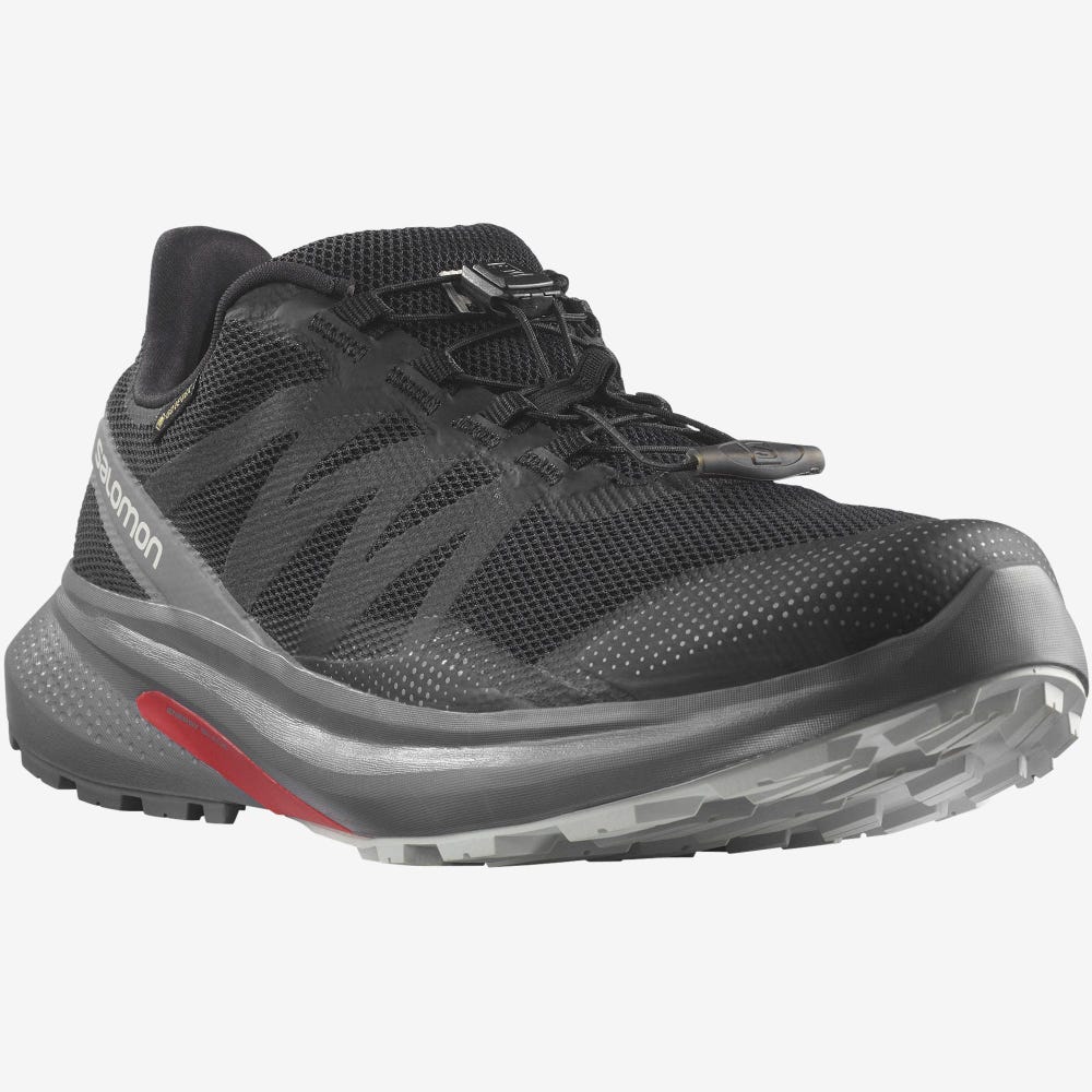 Men's Salomon HYPULSE GORE-TEX Trail Running Shoes Black | OUKR-86197
