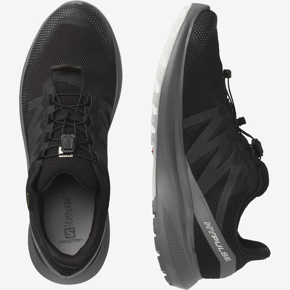 Men's Salomon HYPULSE GORE-TEX Trail Running Shoes Black | OUKR-86197