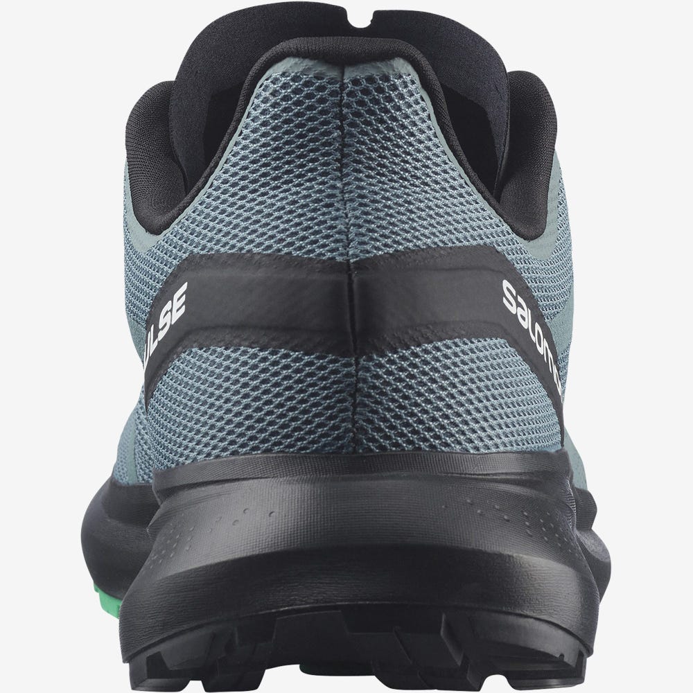 Men's Salomon HYPULSE Trail Running Shoes Blue/Black/Mint | DSPO-52063