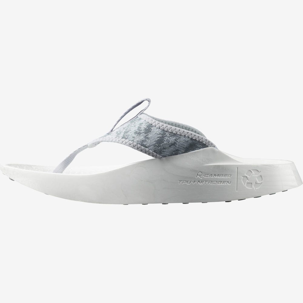 Men's Salomon INDEX BREAK Flip Flops Blue/White | OMCU-18295