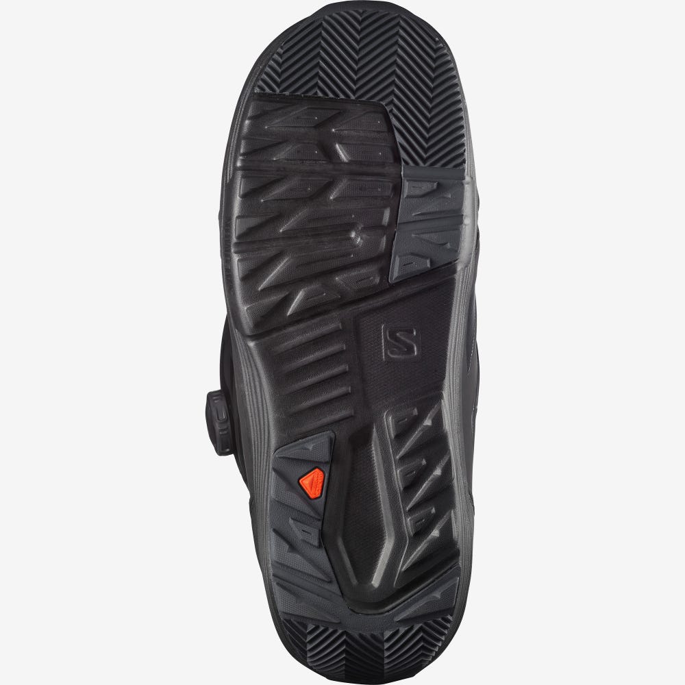Men's Salomon LAUNCH BOA SJ BOA Snowboard Boots Black | QUEC-53869