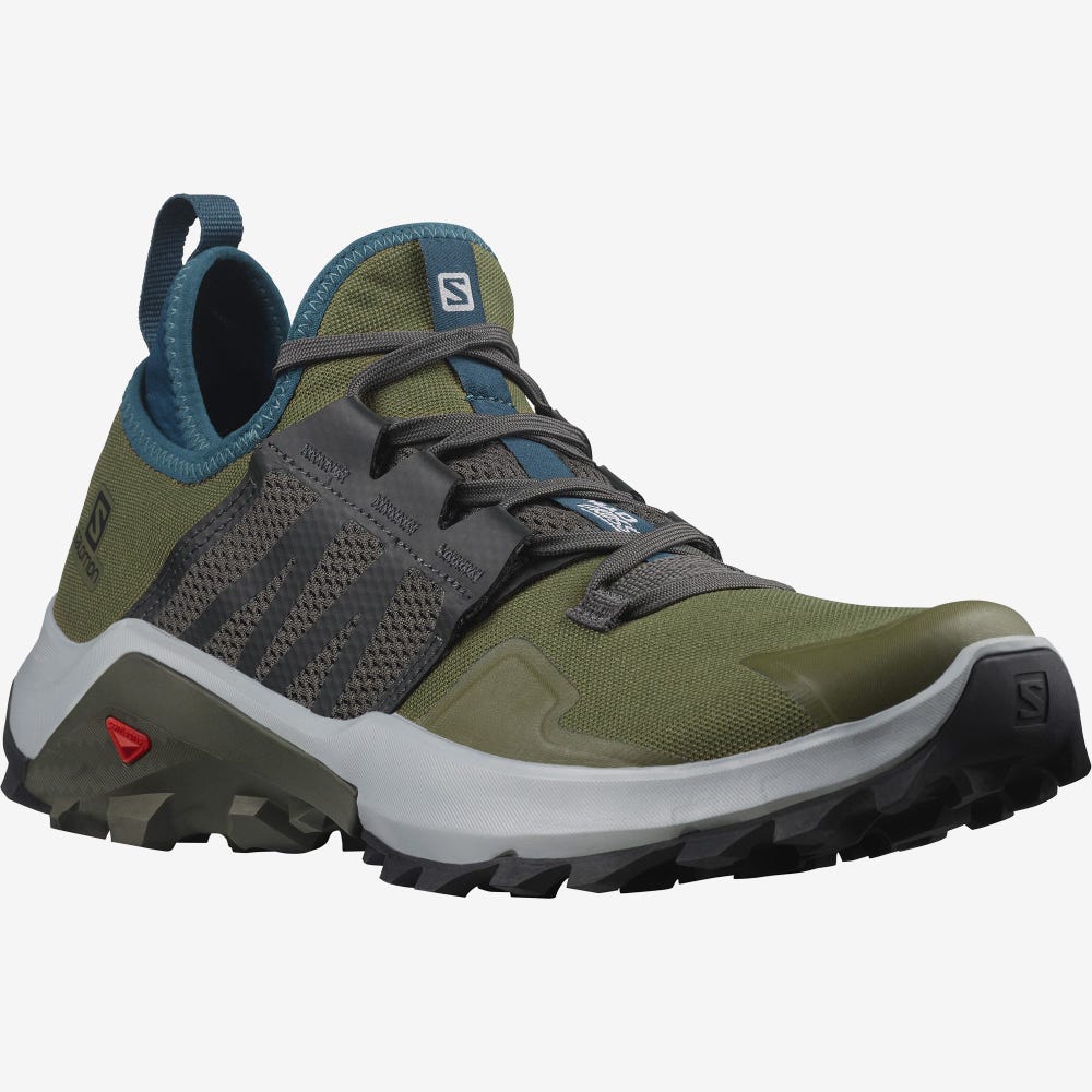 Men's Salomon MADCROSS Trail Running Shoes Olive/Deep Turquoise | MARP-37946