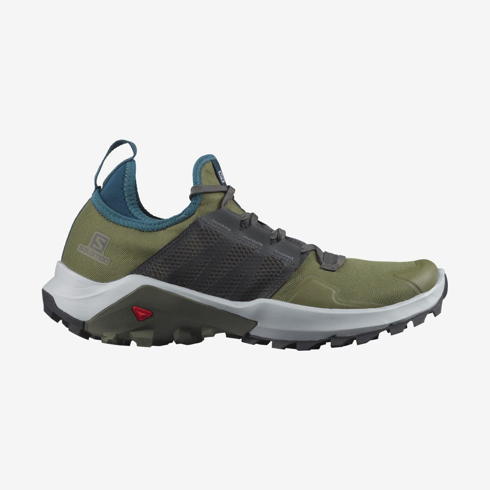 Men\'s Salomon MADCROSS Trail Running Shoes Olive/Deep Turquoise | MARP-37946