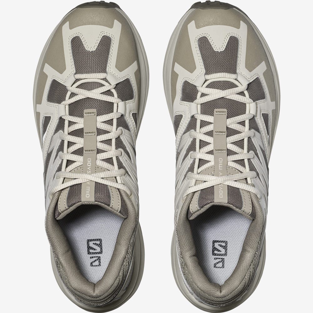 Men's Salomon ODYSSEY 1 ADVANCED Sneakers Beige/Grey/Blue | QUND-69438