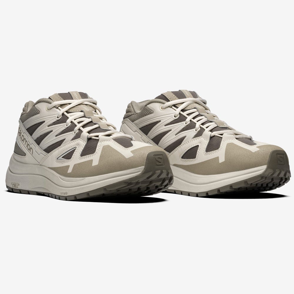 Men's Salomon ODYSSEY 1 ADVANCED Sneakers Beige/Grey/Blue | QUND-69438