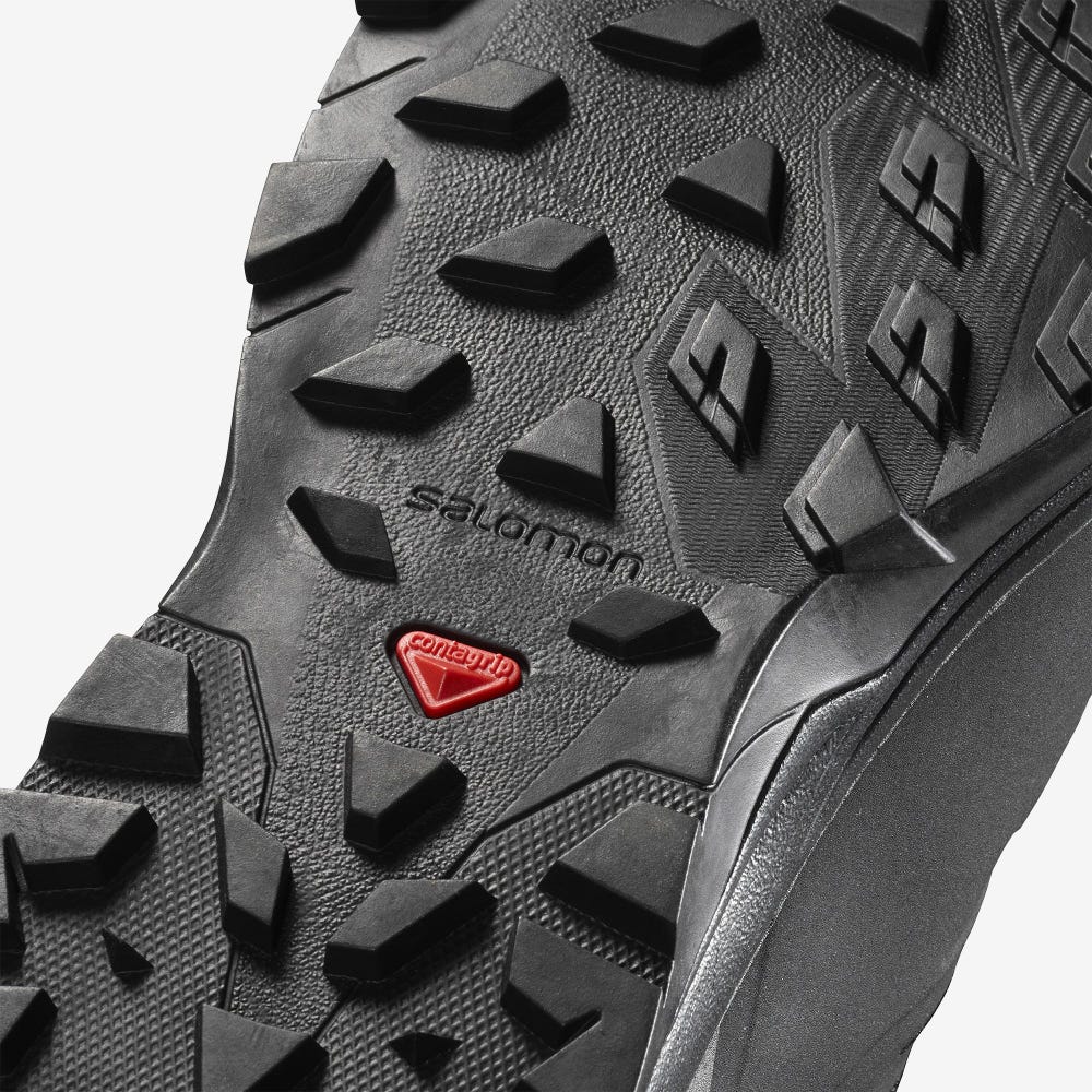 Men's Salomon OUTBLAST THINSULATE™ CLIMASALOMON™ WATERPROOF Winter Boots Black | NDIZ-37821